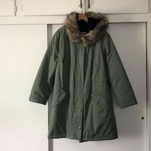 NWT PLUS SIZE  20 THE LOFT ARMY GREEN PARKA